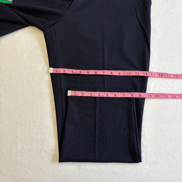 Hilary Radley Ladies' Pull On Crepe Pants, Stretch, Navy Blue, XL, NWT - Picture 9 of 13